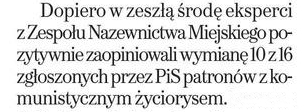 „No pasaran. Zostawcie ulicę Dąbrowszczaków”