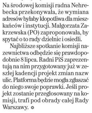 „No pasaran. Zostawcie ulicę Dąbrowszczaków”