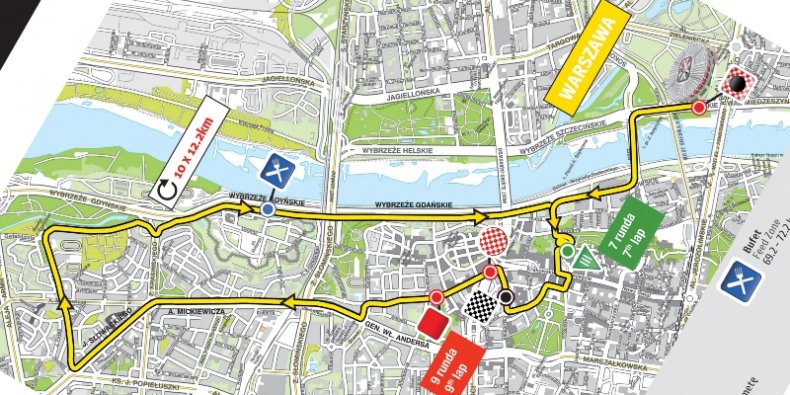 Etap 1 - mapa (Tour de Pologne 2015)