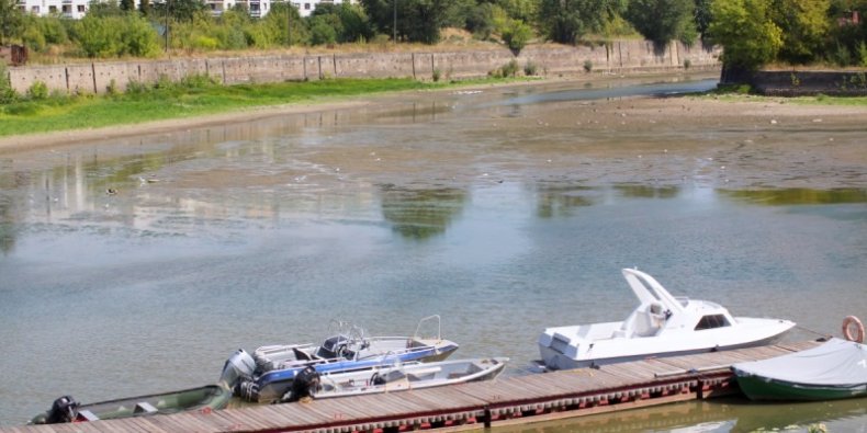 Port Praski w Warszawie - Susza 2015