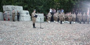 1 sierpnia 2015 r. uroczystości na Cmentarzu Powstańców Warszawy - Apel poległych