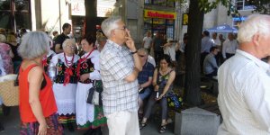 Pożegnanie prezydenta Komorowskiego. Pl. Konstytucji Warszawa.