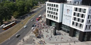 Akcja strażaków przy Supersamie