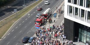 Akcja strażaków przy Supersamie