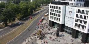 Akcja strażaków przy Supersamie