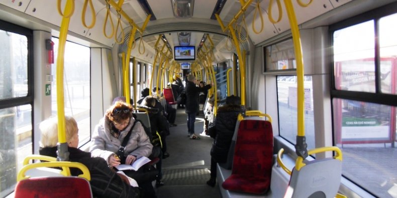 W tramwaju
