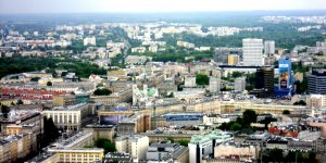 Warszawa - widok na Śródmieście Południowe, Czerniaków i Sadybę