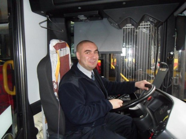 Grzegorz Górski i na swym miejscu pracy