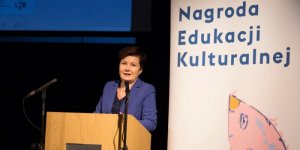 Nagroda Edukacji Kulturalnej prezydent Warszawy w czasie uroczystości wręczenia nagród