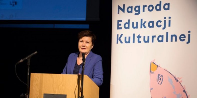 Nagroda Edukacji Kulturalnej prezydent Warszawy w czasie uroczystości wręczenia nagród