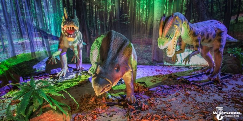 Dinozaury na żywo - wystawa na błoniach Stadionu Narodowego