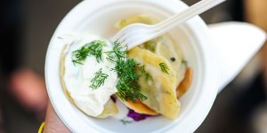 Polish Festival w Melbourne - pyszne polskie wyroby (pierogi)