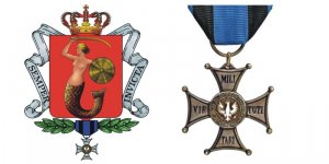 Herb Wielki Warszawy i Order Virtuti Militari kl. V - nadany 9 XI 1939 r.