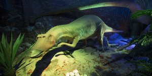 Dinozaury na żywo - wystawa na błoniach Stadionu Narodowego