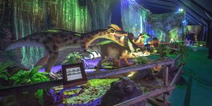 Dinozaury na żywo - wystawa na błoniach Stadionu Narodowego