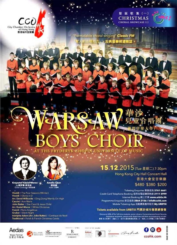 Plakat - Warsaw Boys Choir w Hong Kongu