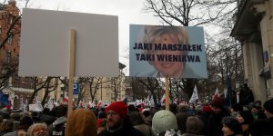 Manifestacja Obywatele dla demokracji - Aleja Szucha