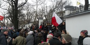 Manifestacja Obywatele dla demokracji - Aleja Szucha