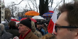 Manifestacja Obywatele dla demokracji - Aleja Szucha