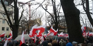 Manifestacja Obywatele dla demokracji - Aleja Szucha