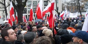 Manifestacja Obywatele dla demokracji - Aleja Szucha