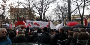 Manifestacja Obywatele dla demokracji - Aleja Szucha