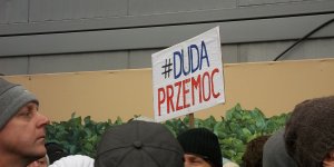 Manifestacja Obywatele dla demokracji - Aleja Szucha