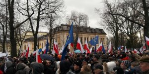 Manifestacja Obywatele dla demokracji - Aleja Szucha