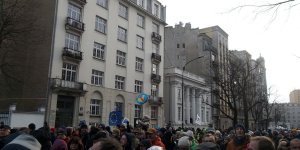 Manifestacja Obywatele dla demokracji - Aleja Szucha