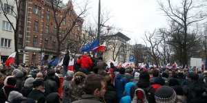 Manifestacja Obywatele dla demokracji - Aleja Szucha