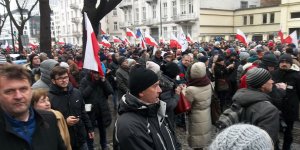 Manifestacja Obywatele dla demokracji - Aleja Szucha