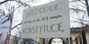 Manifestacja Obywatele dla demokracji - Aleja Szucha