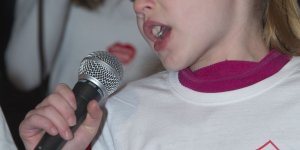 Czarodziejka z Kaszub w trakcie koncertu