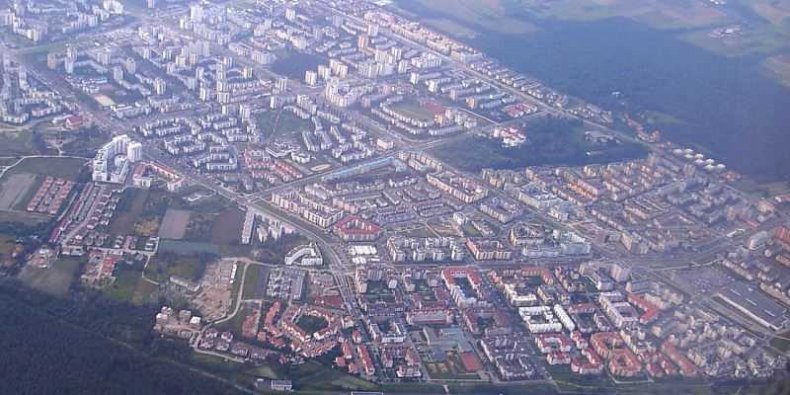 Kabaty - część Ursynowa (widok z nieba)