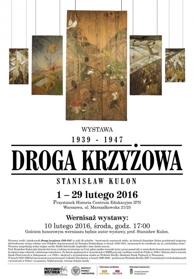 Plakat wystawy: Droga krzyżowa 1939-1947