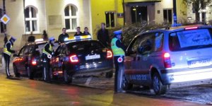 Nocna kontrola taksówkarzy i przewoźników