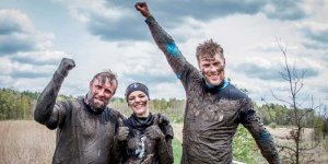 Drużyna - od lewej Artur Siódmiak, Natalia Bąk i Jakub Popławski