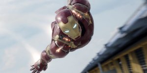 Robert Downey Jr jako Iron Man. Kapitan America: Wojna Bohaterów