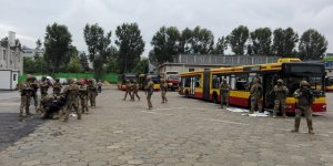 AT Żandarmerii Wojskowej - ćwiczenia w MZA przy ul. Włościańskiej