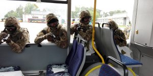 AT Żandarmerii Wojskowej - ćwiczenia w MZA przy ul. Włościańskiej