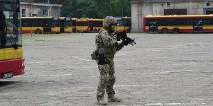 AT Żandarmerii Wojskowej - ćwiczenia w MZA przy ul. Włościańskiej