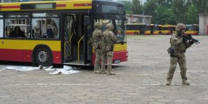 AT Żandarmerii Wojskowej - ćwiczenia w MZA przy ul. Włościańskiej