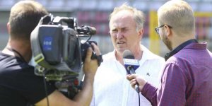 Organizaorzy udzielają wywiadów - 9. Turniej o Puchar Małego Powstańca w 2016 r.
