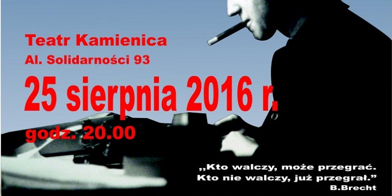 Song o Brechcie - plakat