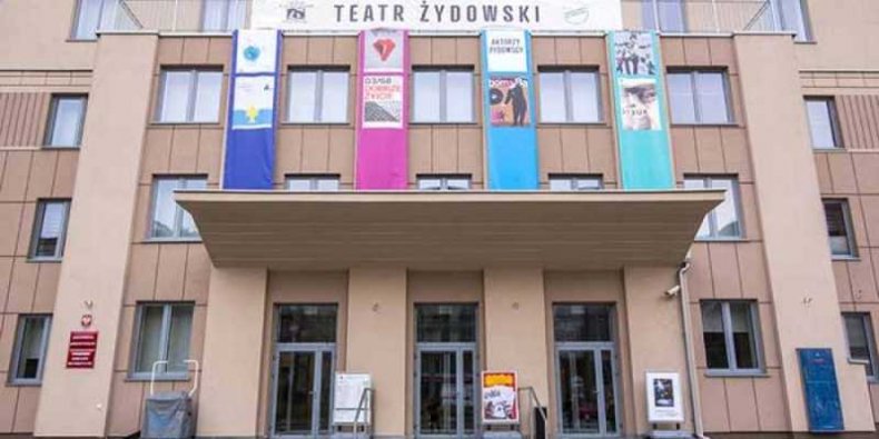 Klub garnizonowy w AL. Niepodległości - tymczasowa siedziba Teatru Żydowskiego w Warszawie