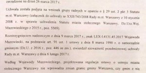 Uchwała Rady Warszawy z dnia 16-03-2017