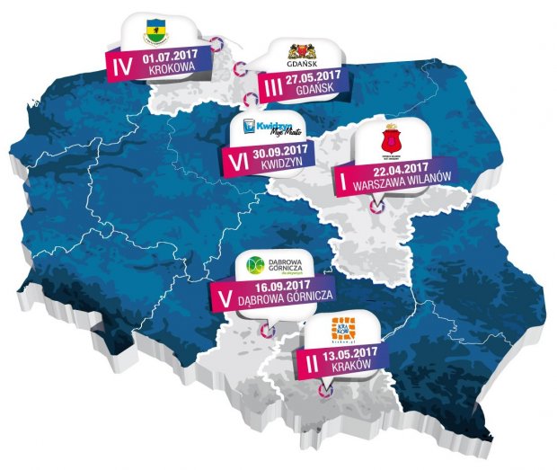 Vienna Life Lang Team Maratony Rowerowe - Mapa Edycji 2017