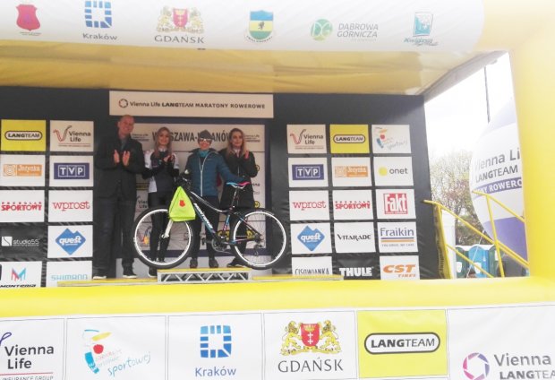 Nagroda burmistrza Wilanowa - dla najszybszej rowerzystki z Wilanowa