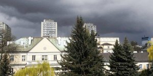Widok z okna w Państwowym Instytucie Geologicznym