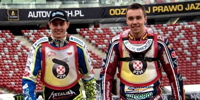 Bartosz Smektała (z lewej) i Dominik Kubera klub Fogo Unia Leszno